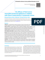 A comparison of the efficacy of fixed versus