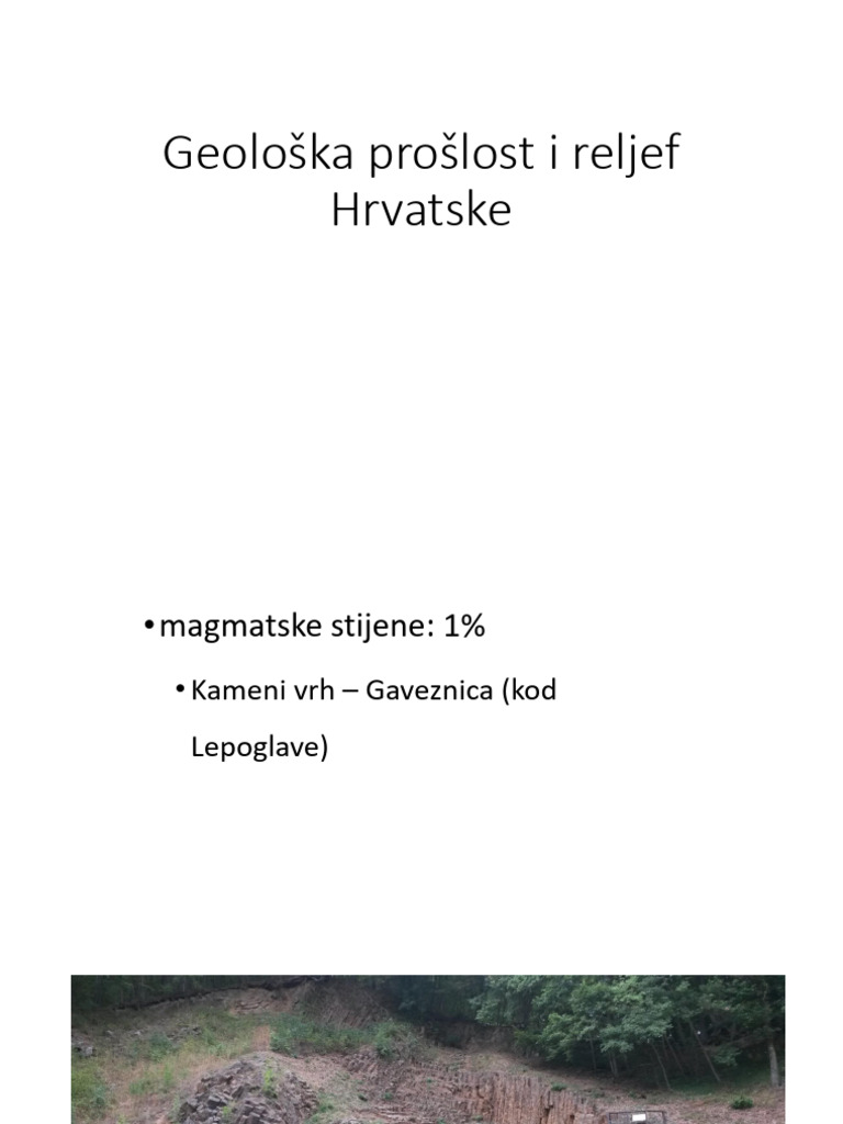 1.) 24.10. Geološka Prošlost I Reljef Hrvatske | PDF