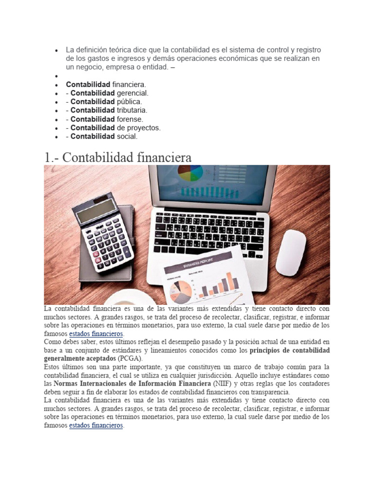La Definición Teórica Dice Que La Contabilidad Es El Sistema de Control ...