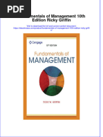 (Download PDF) Fundamentals of Management 10Th Edition Ricky Griffin Full Chapter PDF