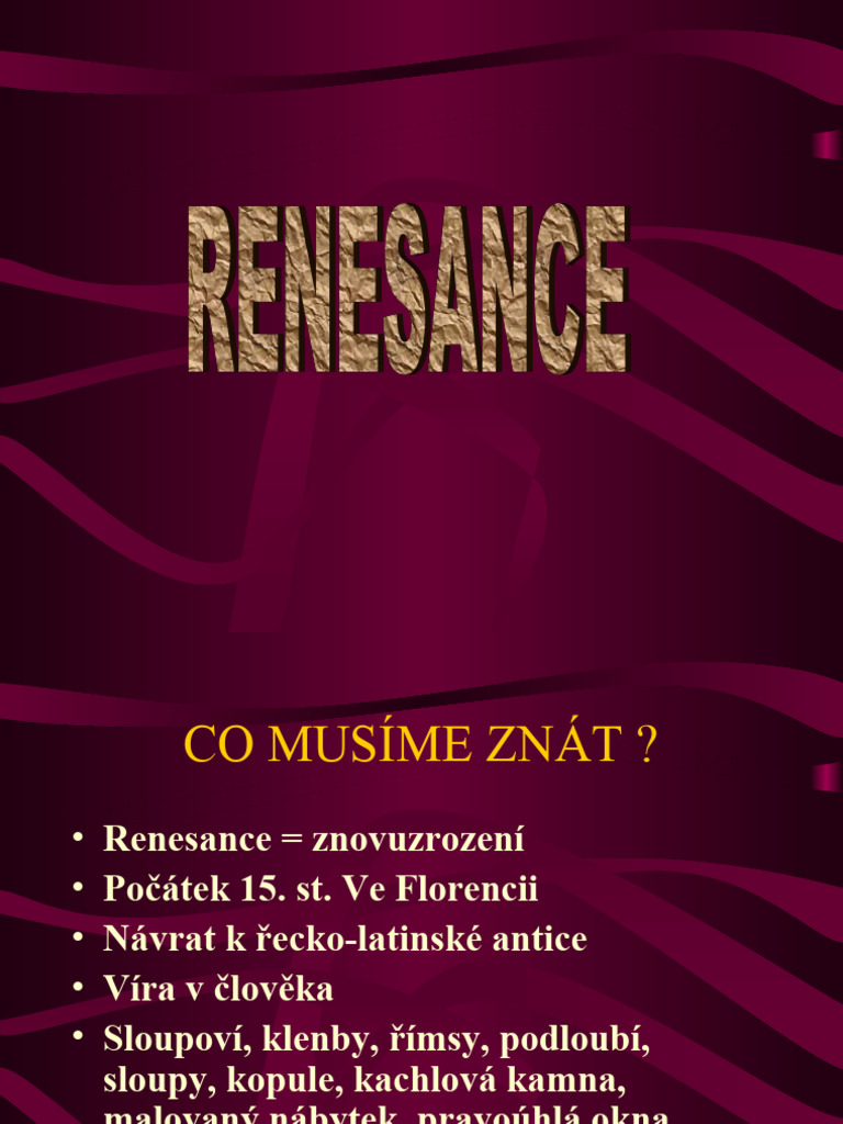 Renesance | PDF