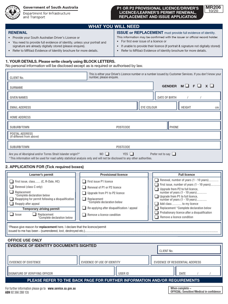 P1 to P2 Licence Application Guide | PDF | Driver's License