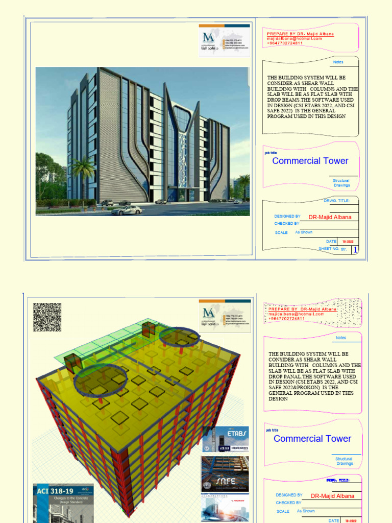 Structural Design Notes for Commercial Tower | PDF | Concrete ...