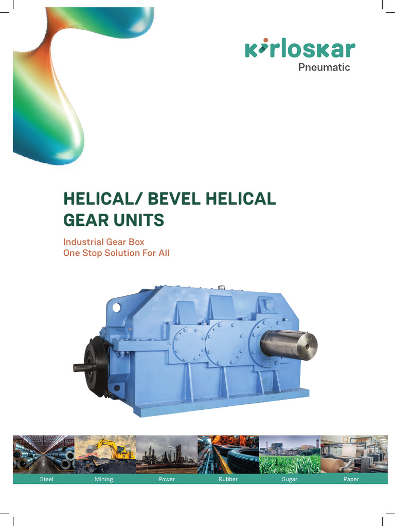 Helical Bevel Gear Units Overview | PDF | Gear | Manufactured Goods