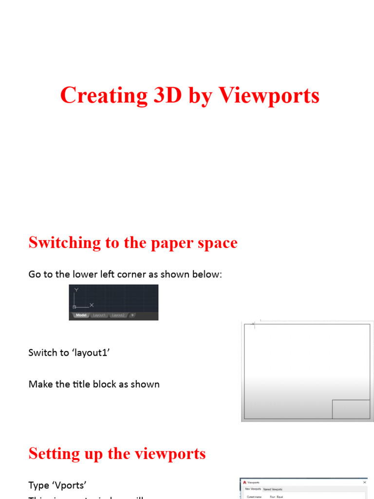 07 Viewports | PDF | Teaching Methods & Materials