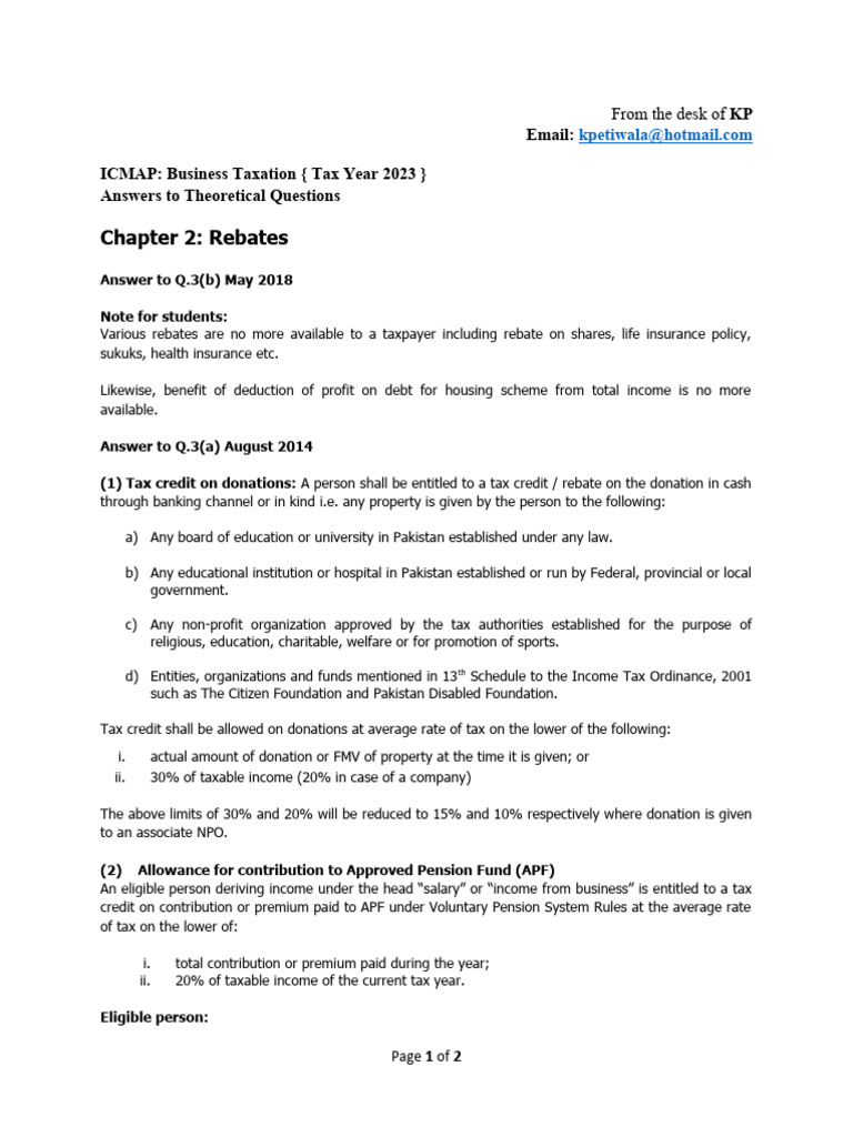 Icmap Chapter 2b | PDF | Taxes | Nonprofit Organization
