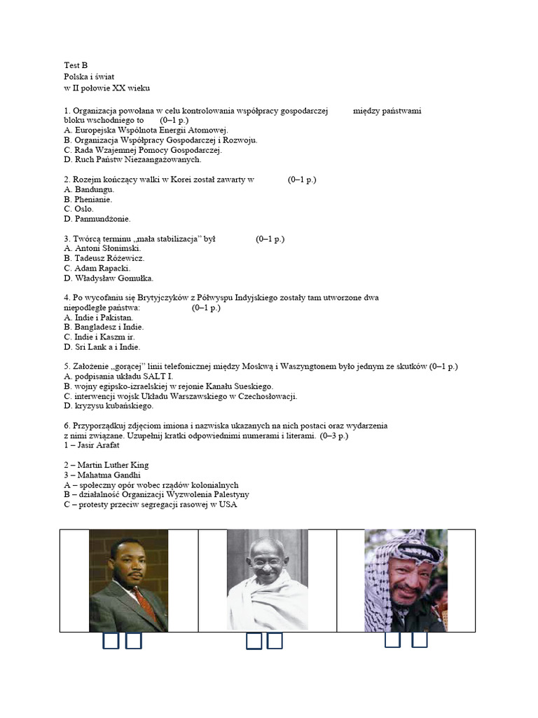 Test B Odp | PDF