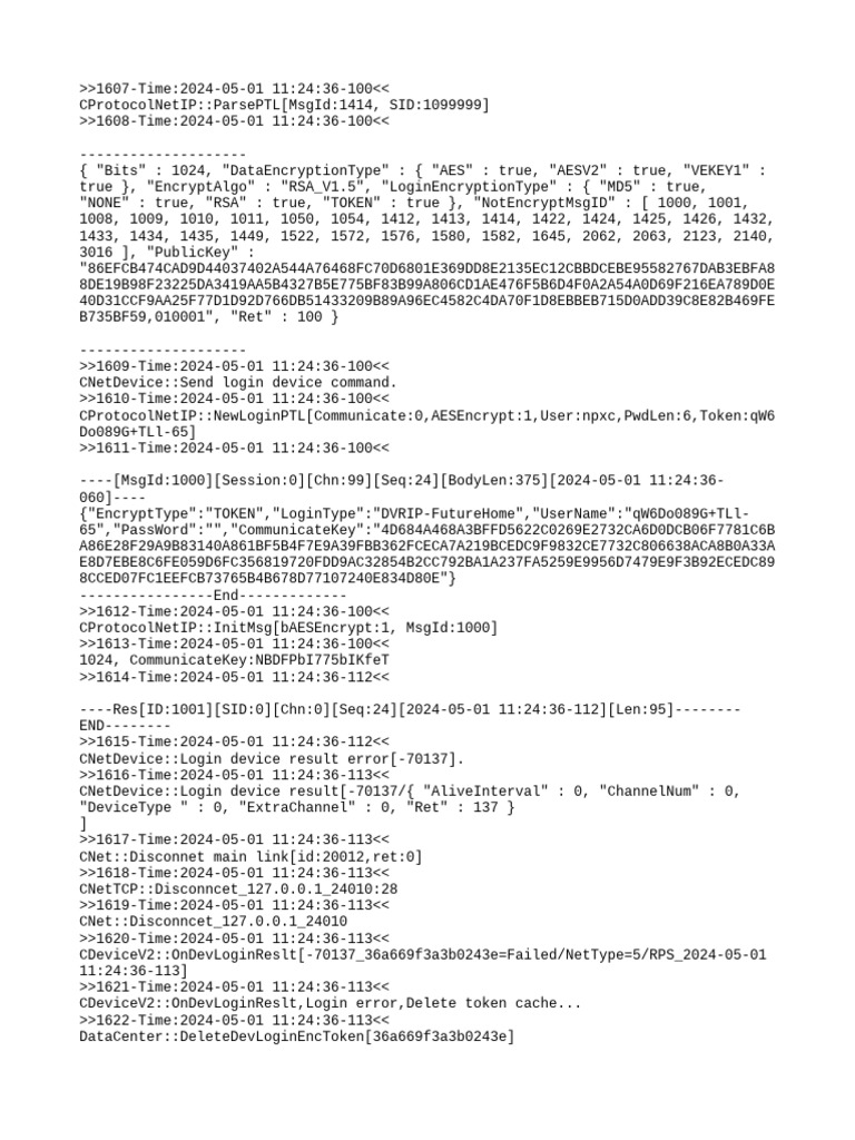 Device Login and Token Management Logs | PDF | Computers | Technology ...
