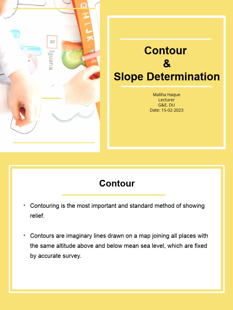 Contour and Slope Determination | PDF | Contour Line | Slope