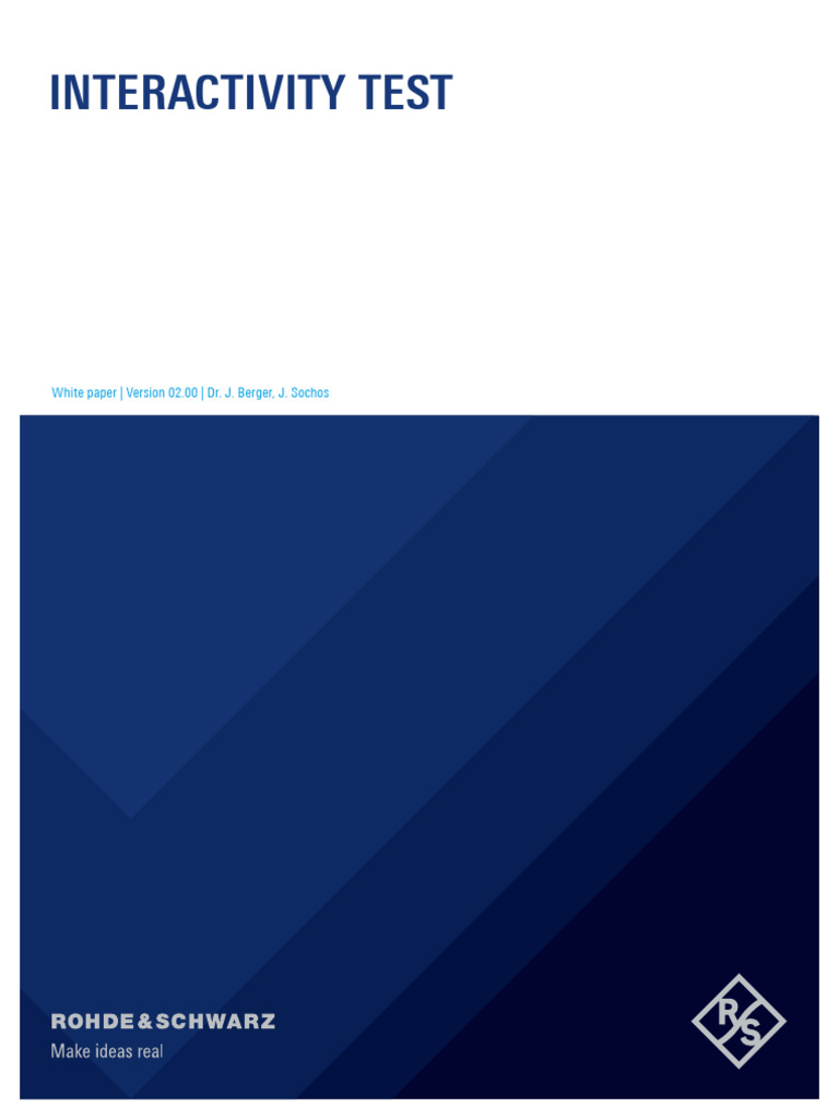5G Interactivity Test and QoE Analysis | PDF | Quality Of Service ...