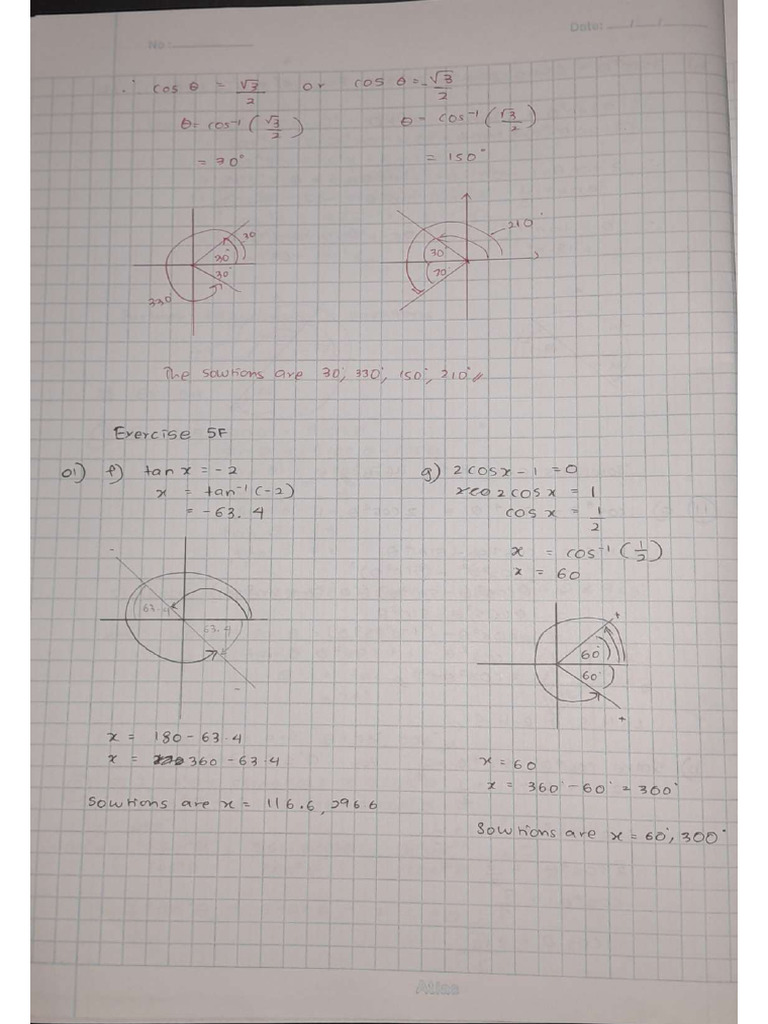 Exercise 5F | PDF