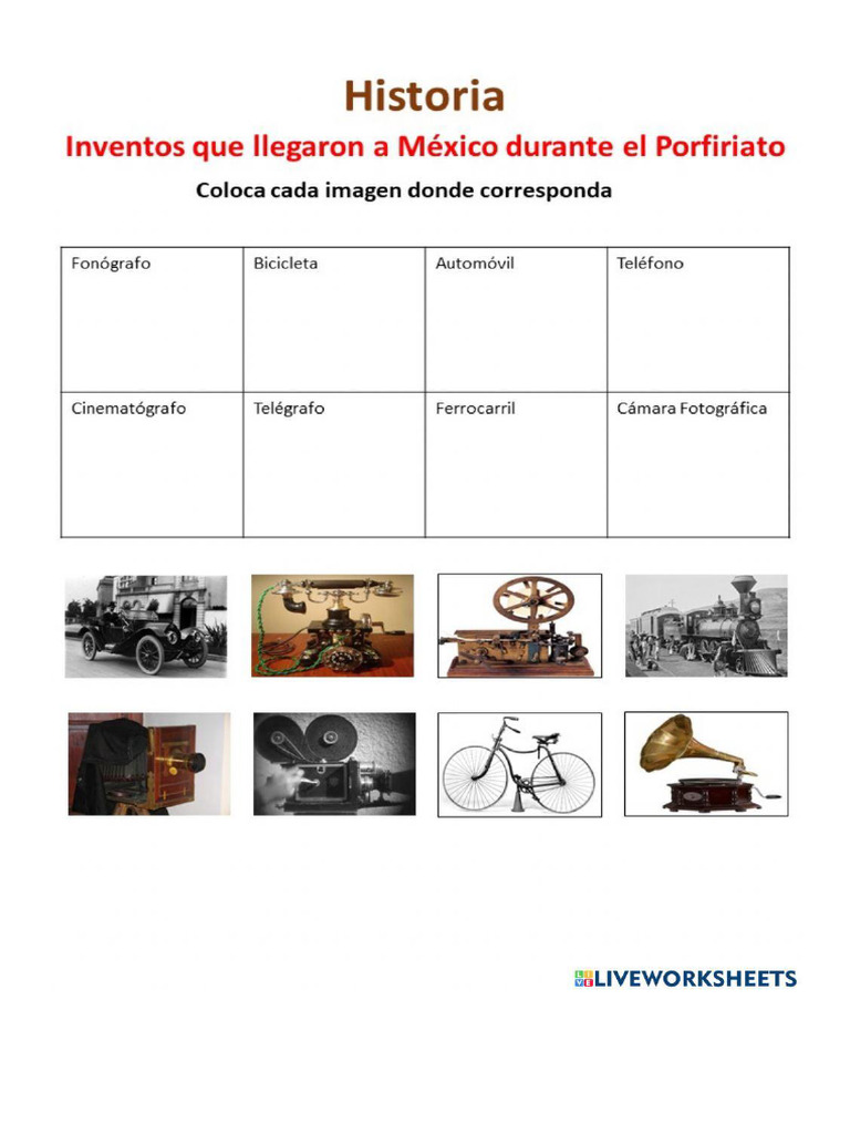 Inventos Que Llegaron A México Durante El Porfiriato | PDF
