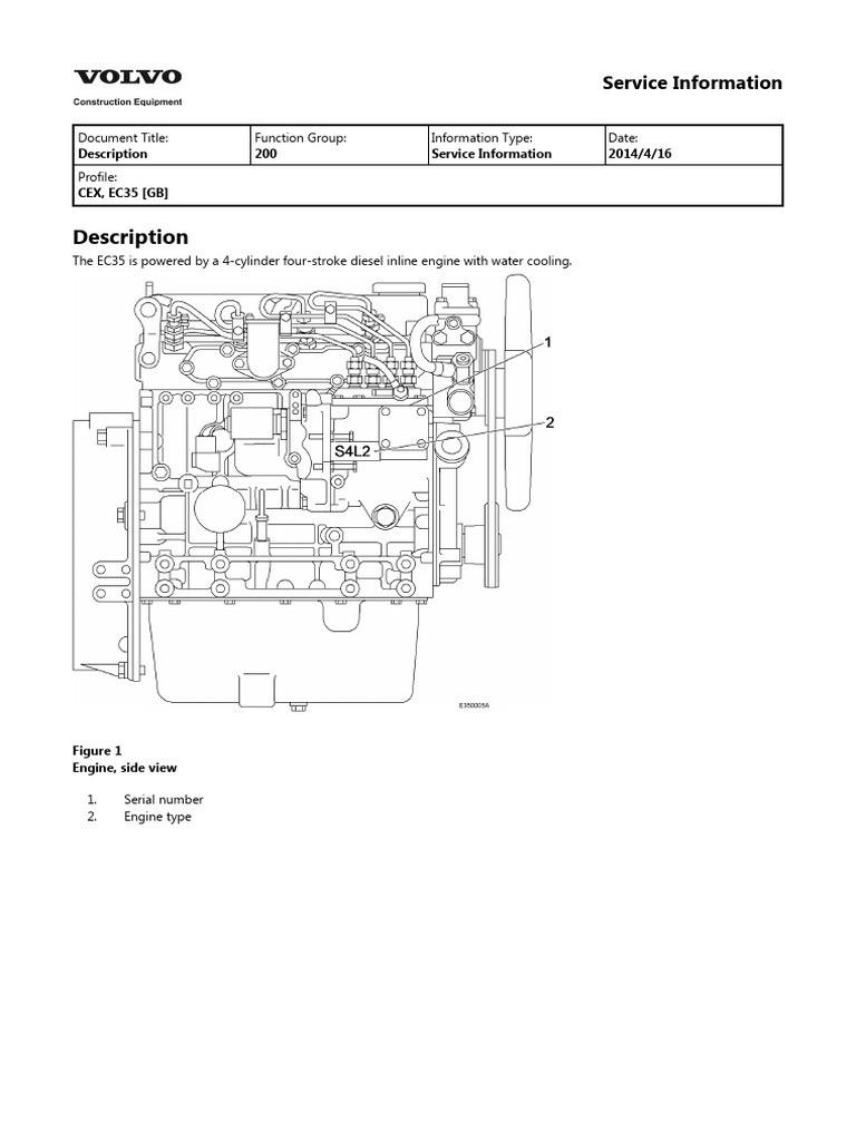 EC35 Diesel Engine Service Guide | PDF | Internal Combustion Engine ...