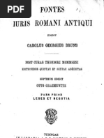 Fontes Iuris Romani T1