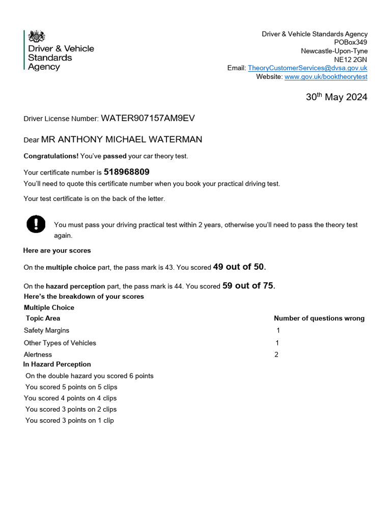 Anthony michael dvla pdf driver s license vehicle operation