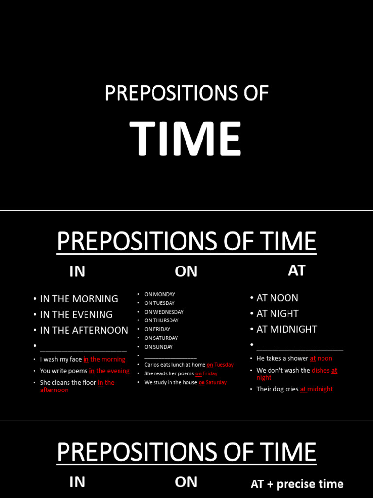 Preposition Guide No Answ | PDF