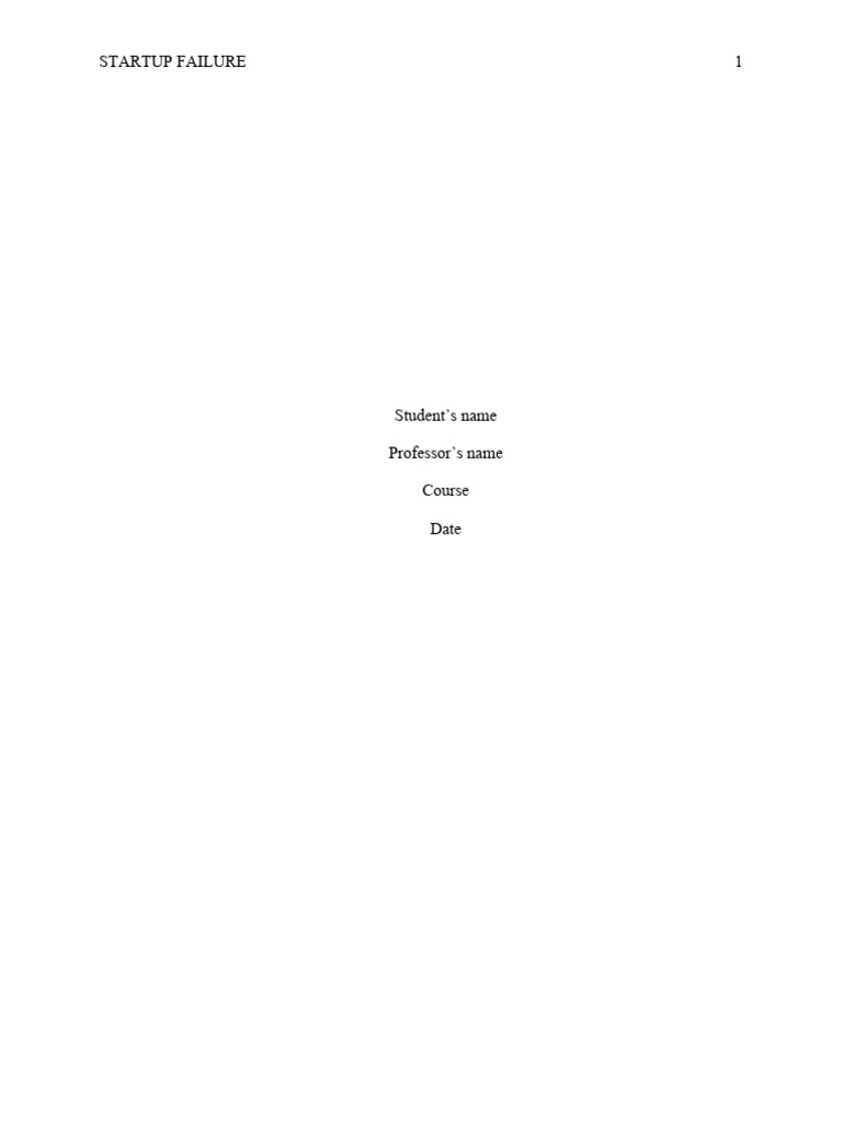 Startup failure edited pdf startup company small business
