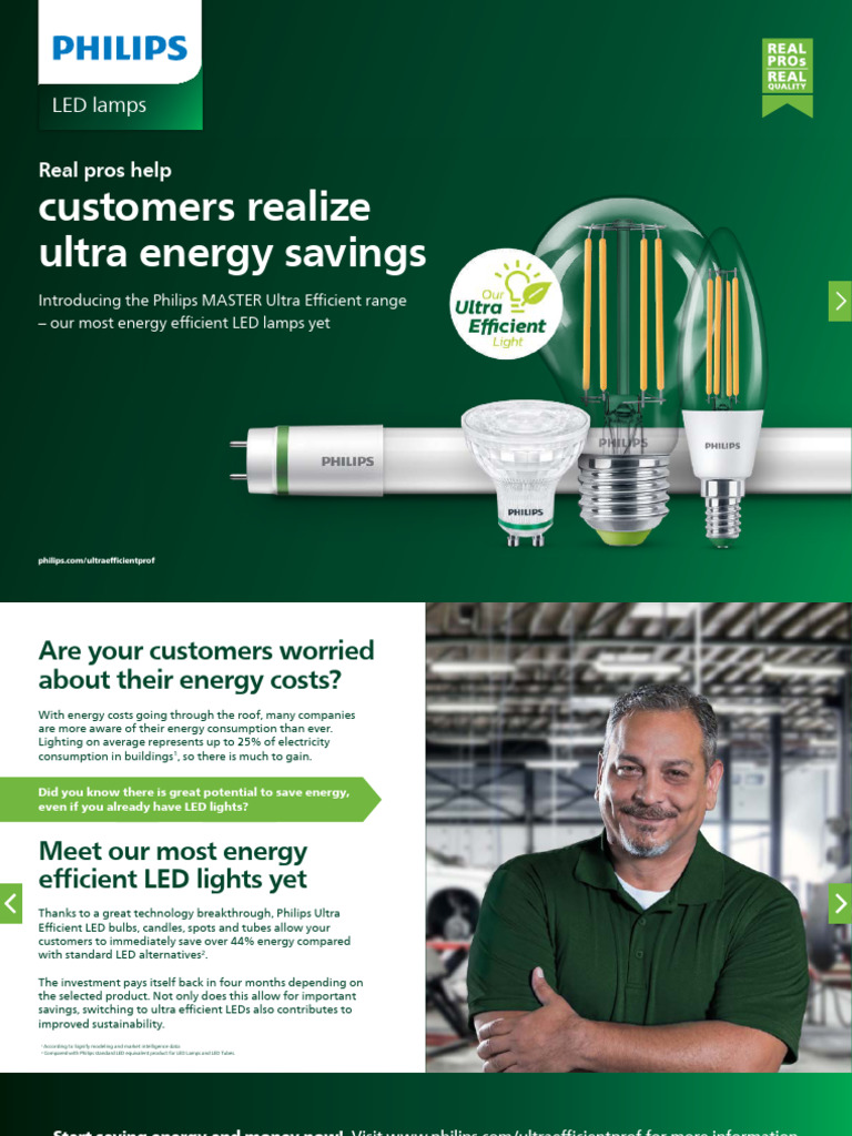 PH Master Led Range Ultraefficient Brochure q3 | PDF | Light Emitting ...