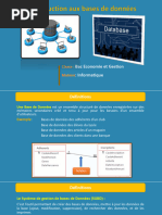 Introduction aux SGBD et Bases de Données | PDF | Bases de données | SQL