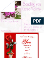 Valentine Greetings 04 Violets