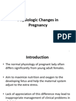 33 Physiologic Changes in Pregnancy