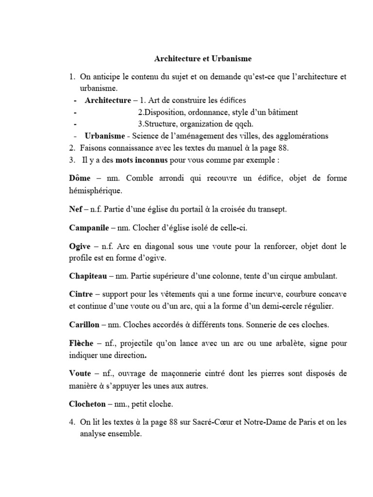 Introduction à l'Architecture et Urbanisme PDF Voûte Architecture — free download