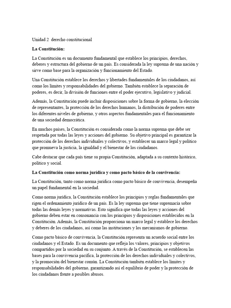Fundamentos del Derecho Constitucional | PDF | Constitución | Democracia