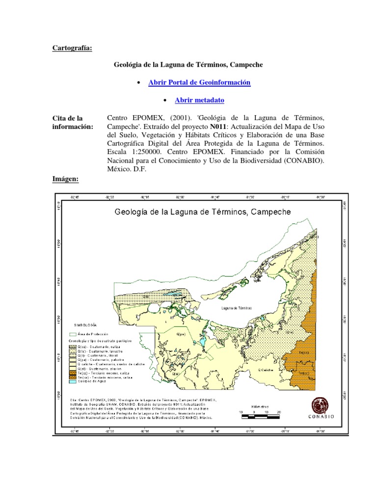 Laguna de Terminos | Cartografía | Mapa