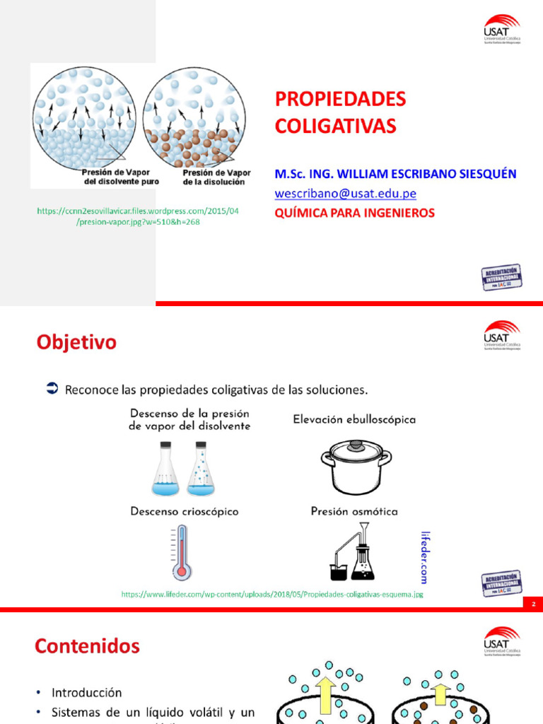 7 Propiedades Coligativas de Las Soluciones | PDF