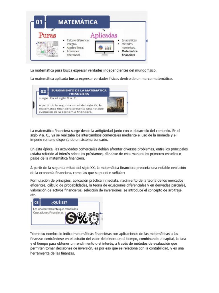 Introducción a la Matemática Financiera | PDF | Finanzas Matemáticas ...