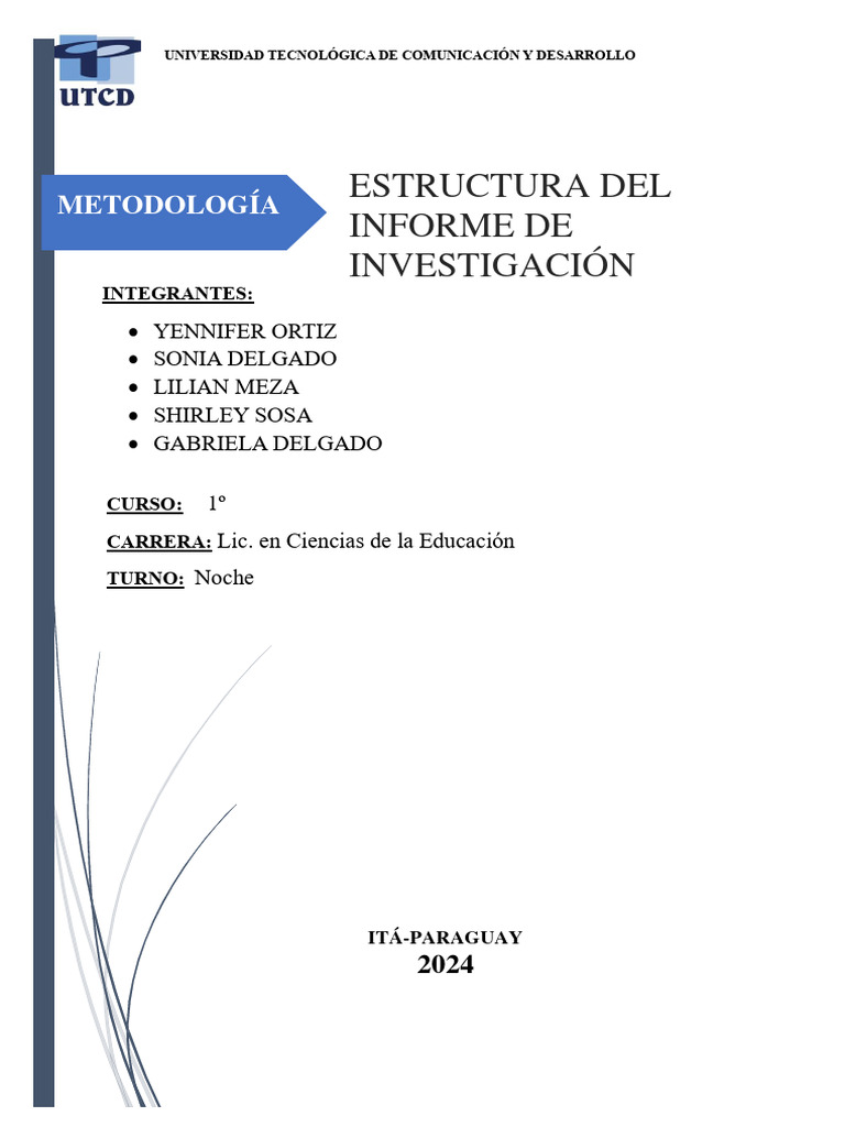 Estructura de Un Informe PDF | PDF | Bibliografía
