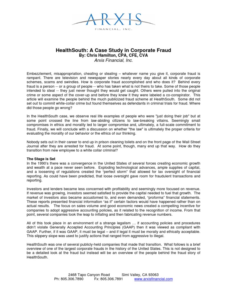 Healthsouth case study picture