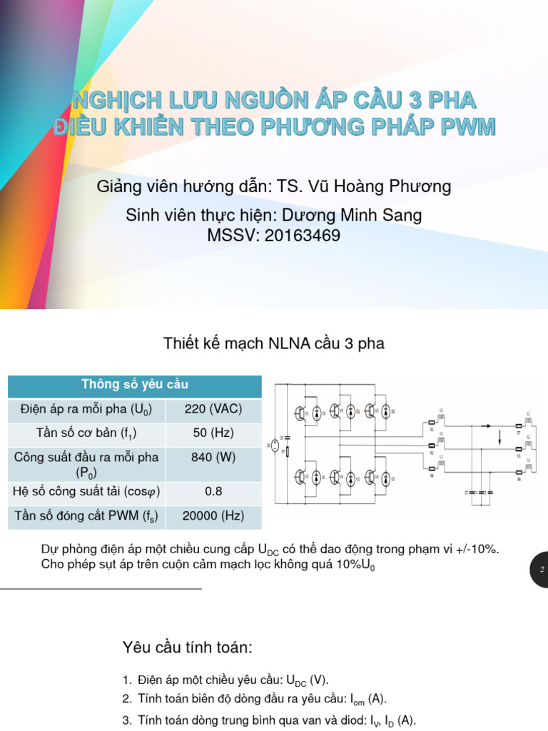 DC-AC 3 Pha Cầu PDF | PDF