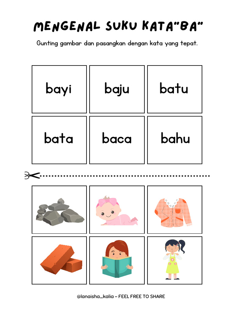 Mengenal Suku Kata Ba | PDF