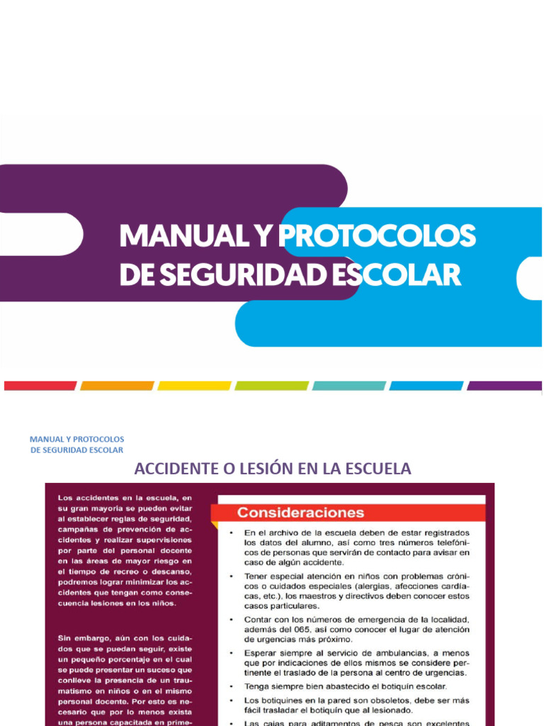 Protocolo de Seguridad Escolar Integral | PDF | Peligros