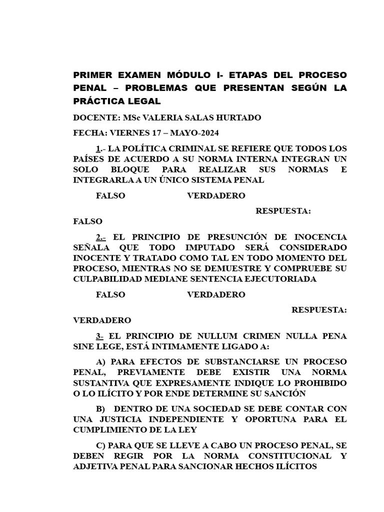 Examen parcial modulo i gestionn 2024 pdf debido al proceso