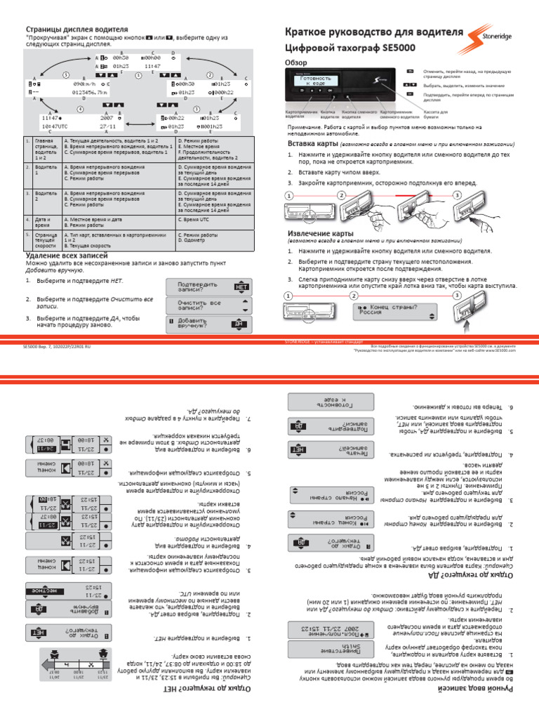 RU Rev7 Driver Quick Guide SE5000 | PDF