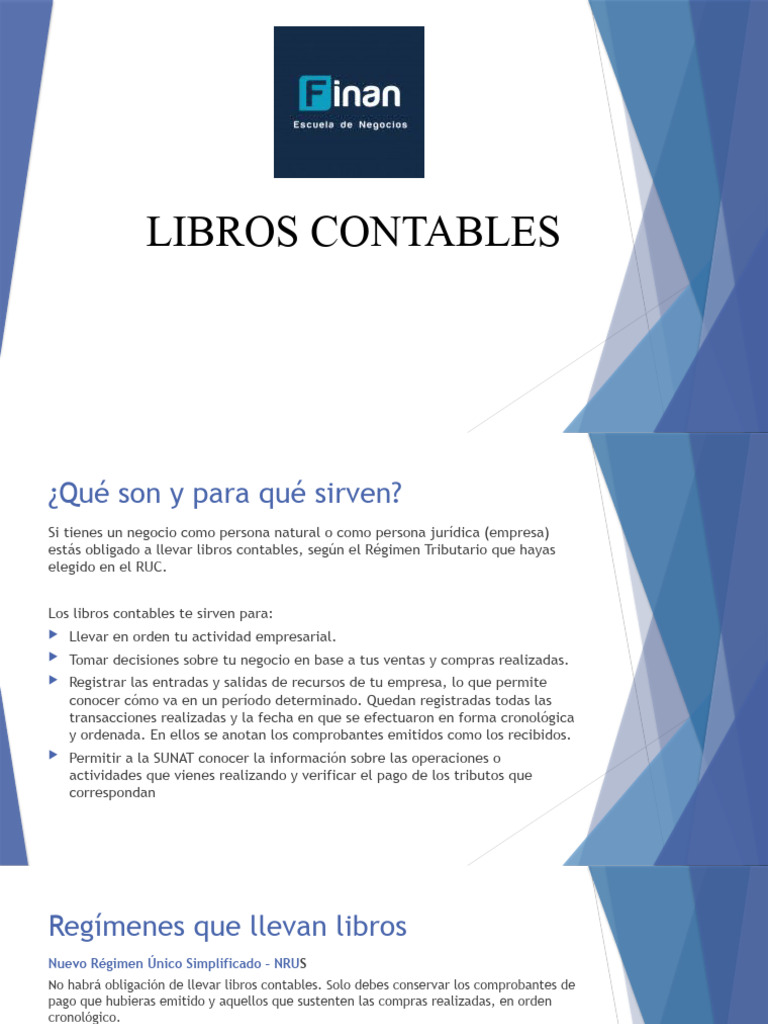 Libros Contables y Electrónicos: Guía Completa | PDF | Economias