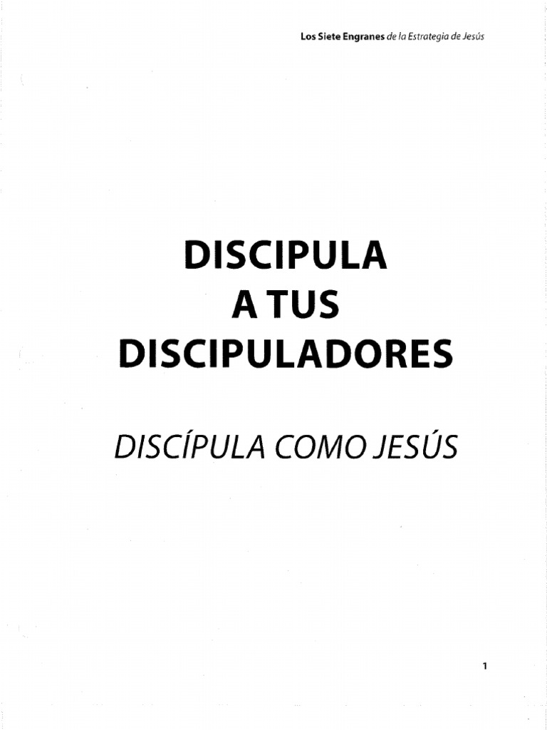 Discipula Como Jesus | PDF