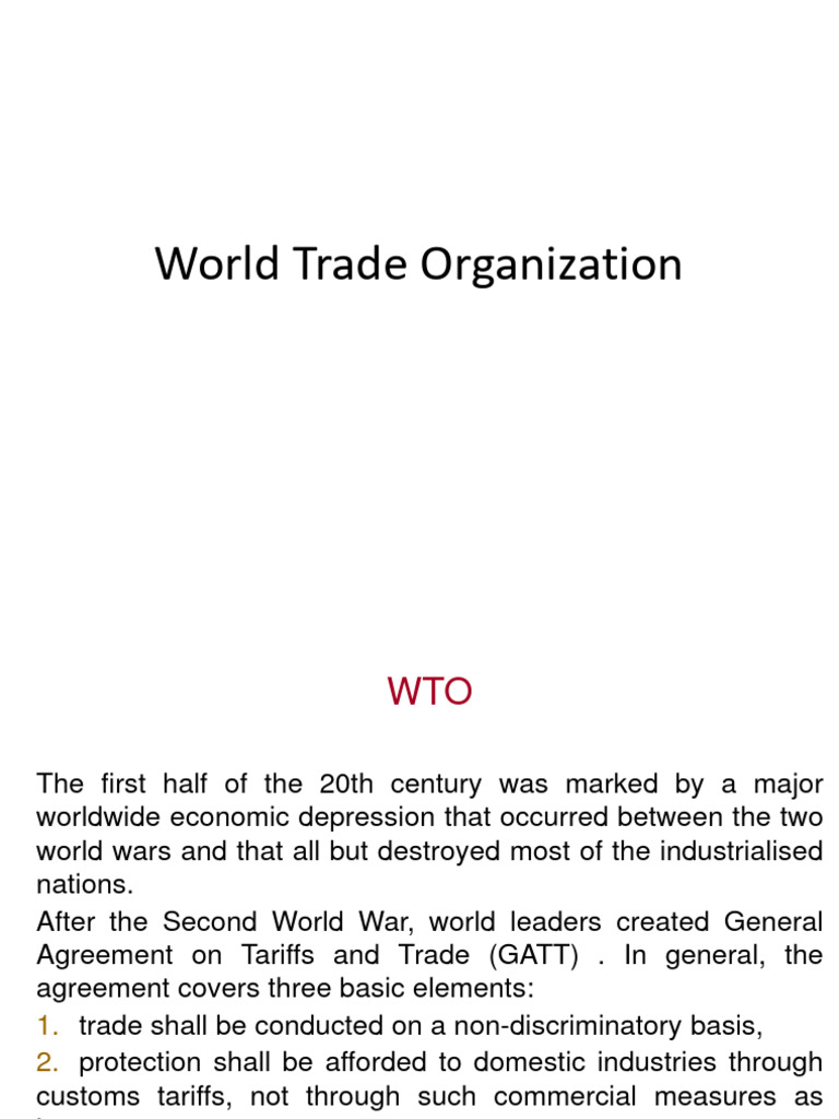 106 World Trade Organization | PDF | World Trade Organization | Uruguay ...