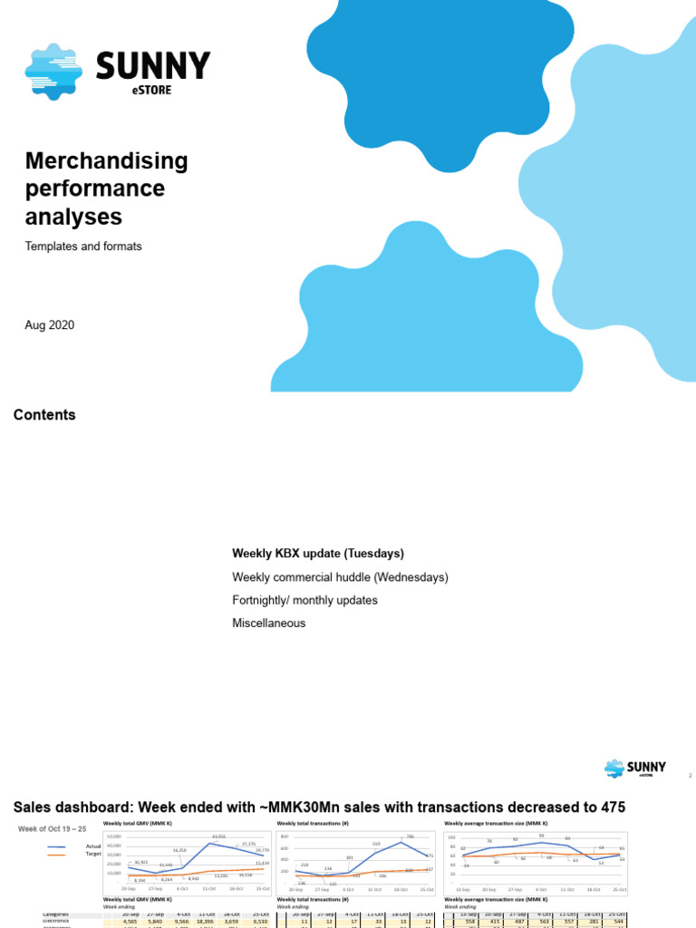 Weekly Merchandising Performance Analysis | PDF