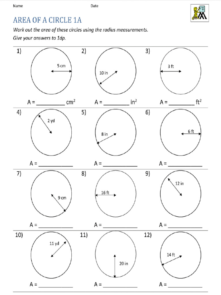 Area of Circle | PDF