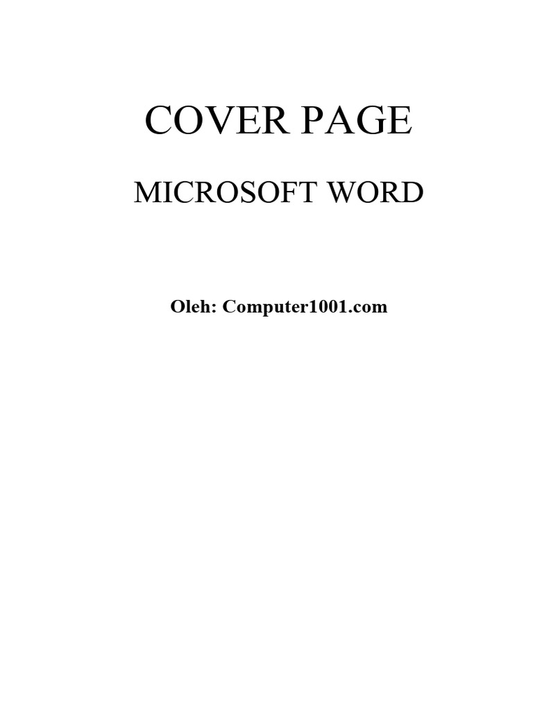 Template Laporan Microsoft Word | PDF
