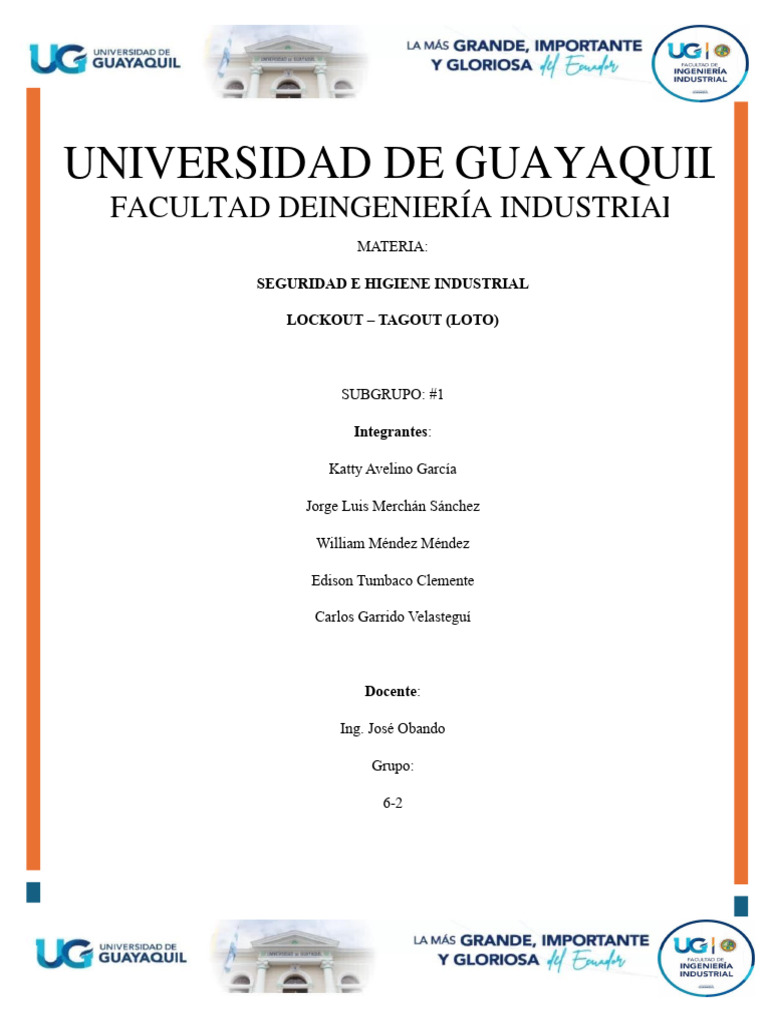 Lockout - Tagout (Loto) | PDF