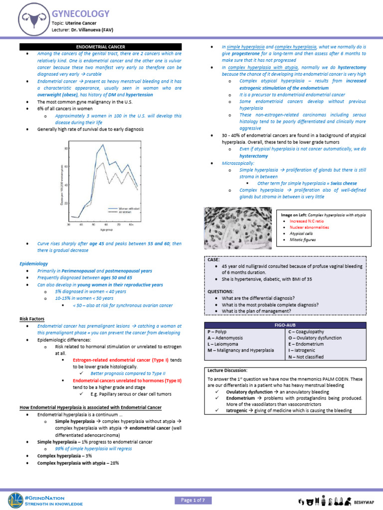 Understanding Endometrial Cancer Risks | PDF | Ovarian Cancer | Cancer