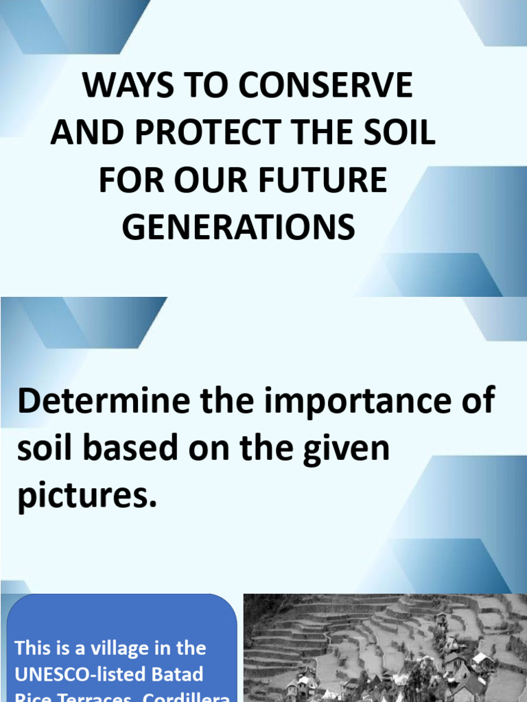 HOW CAN WE CONSERVE SOIL CLASS 4 intelligence overview