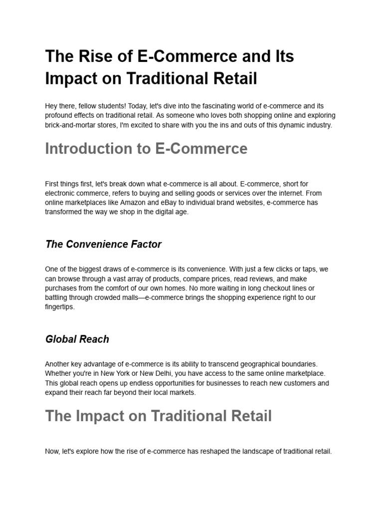 E-Commerce Trends and Strategies Part 1 | PDF | E Commerce | Retail