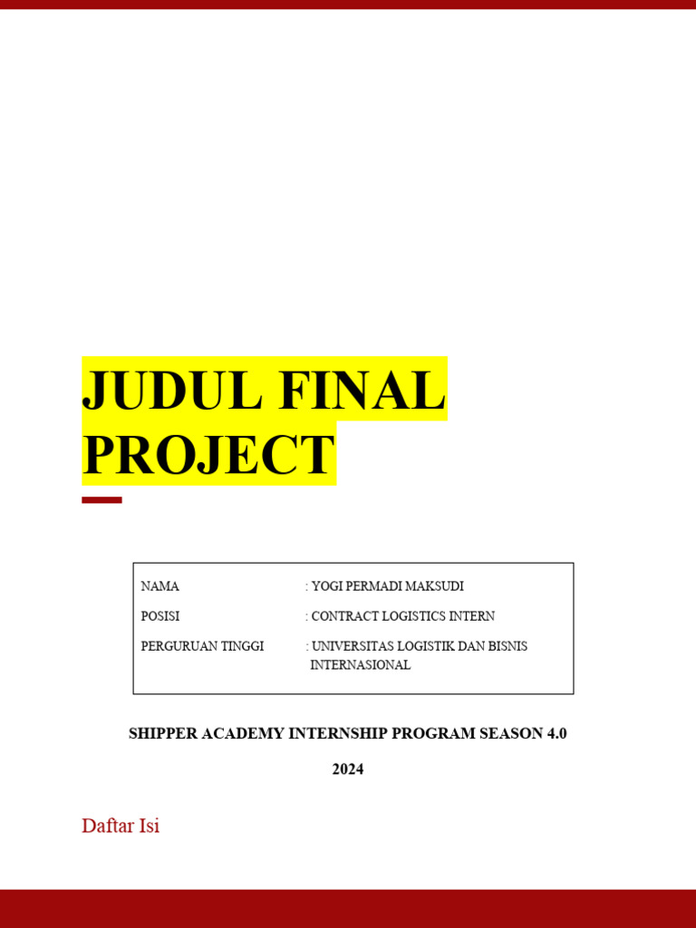 Template Final Project Shipper Academy Internship Program Season 4.0 ...