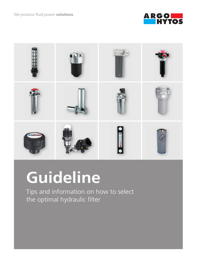 Optimal Hydraulic Filter Selection Guide | PDF | Filtration