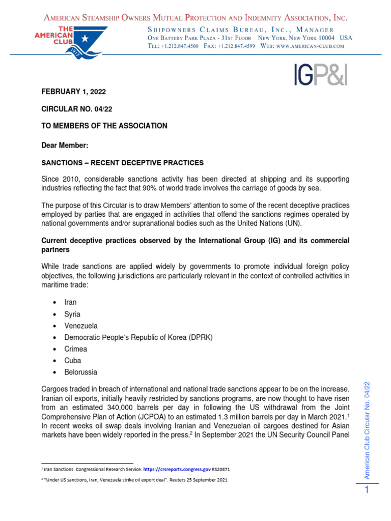 Sanctions - Recent Deceptive Practices | PDF | Regulatory Compliance ...